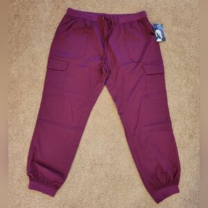 Marilyn Monroe by Medichic Women Scrub Bottoms Maroon Red NWT